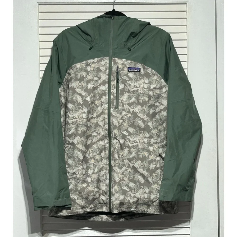 Patagonia Womens Hemlock Green Insulated Powder Town Jacket Snowboard Sz M 3049 - Picture 10 of 14